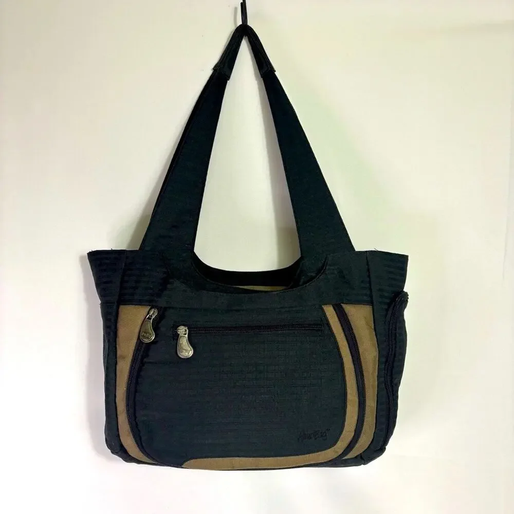 Ameribag Black and Brown Shoulder Bag Bin4